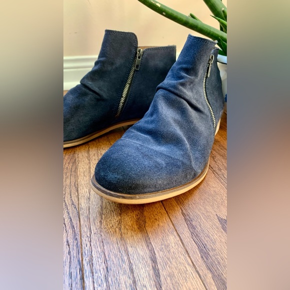 B2 blue suede boots size EU43 - Picture 2 of 16